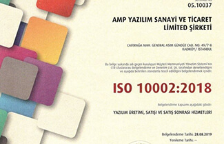 Hizmet kalitemizi belgeledik : ISO 10002:2018 Hizmet kalitemizi belgeledik : ISO 10002:2018