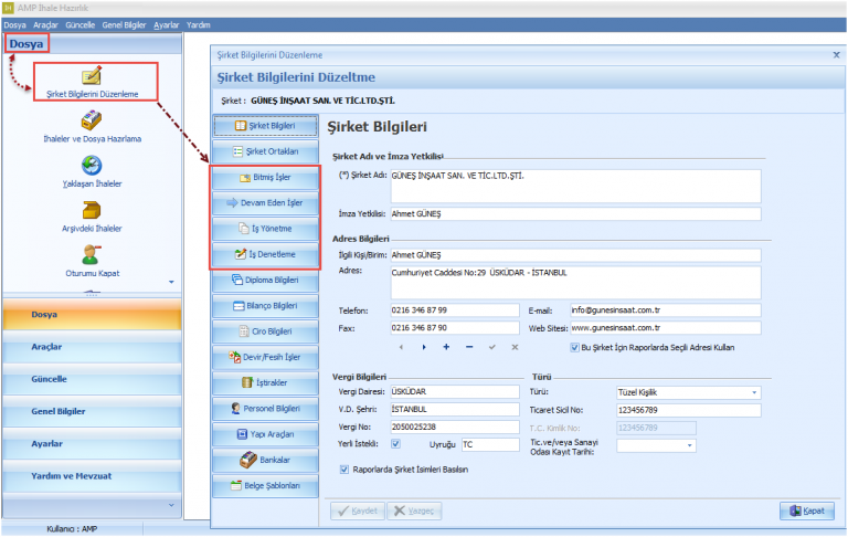 İş Deneyim Bilgilerinin İhale Hazırlık Programına Tanımlanması İş Deneyim Bilgilerinin İhale Hazırlık Programına Tanımlanması