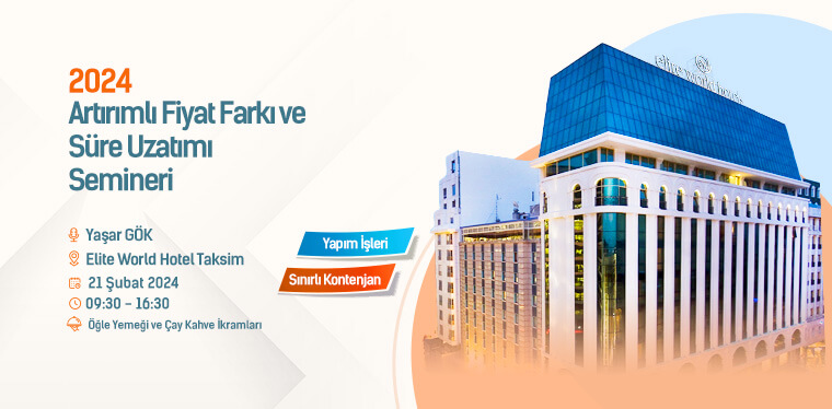 Yaşar Gök - 2024 Yılı Artırımlı Fiyat Farkı ve Süre Uzatımı Semineri AMP Akademi'de Yaşar Gök - 2024 Yılı Artırımlı Fiyat Farkı ve Süre Uzatımı Semineri AMP Akademi'de