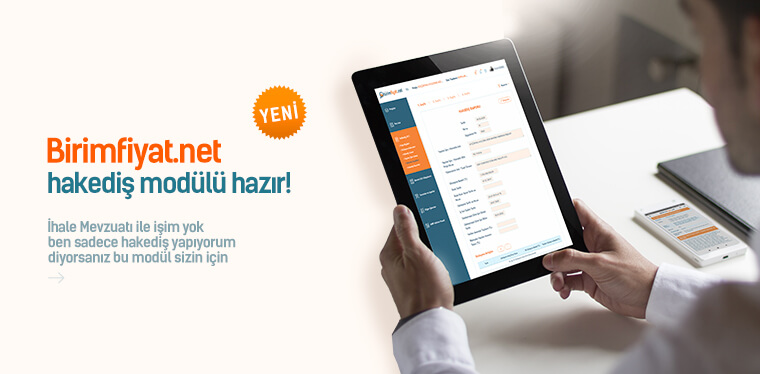 Birimfiyat.net Hakediş Modülü Hazır! Birimfiyat.net Hakediş Modülü Hazır!